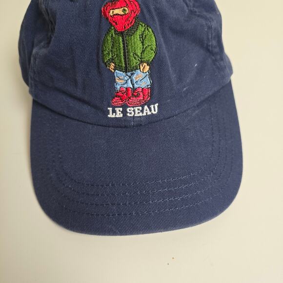 Le Seau Bear Embroidered Navy Baseball Cap – Adjustable, Streetwear - Picture 4 of 8